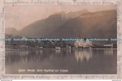 R696100 Buochs. Hotel Rigiblick mit Pilatus. Kilchberg