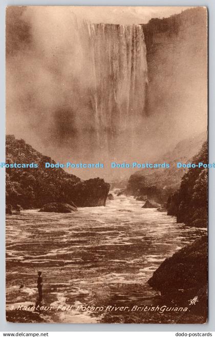 R750282 British Guiana Potaro River Kaieteur Fall Raphael Tuck and Sons Sepia