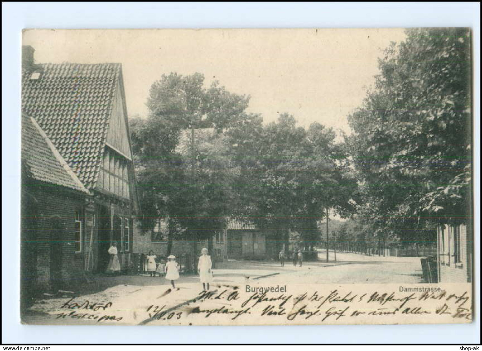 XX006014-3006/ Burgwedel Dammstraße 1903 AK