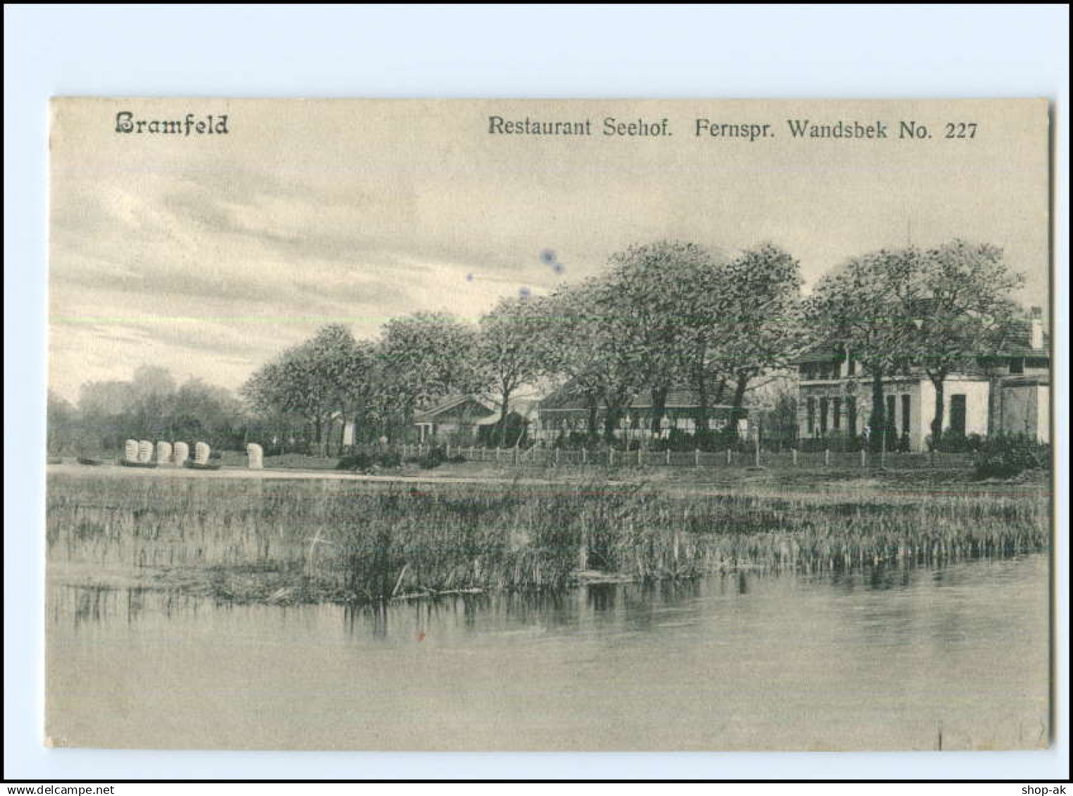 Y16803/ Hamburg Bramfeld Restaurant Seehof 1908 AK