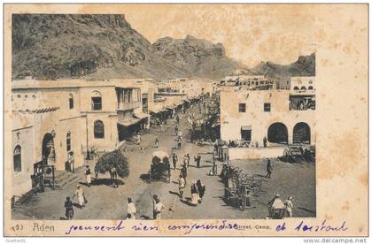 ( CPA ASIE )  YÉMEN  /  ADEN  -  Main Street camp -