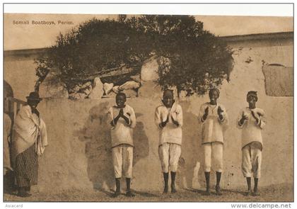 Perim British Colony  Yemen Somali Boatboys