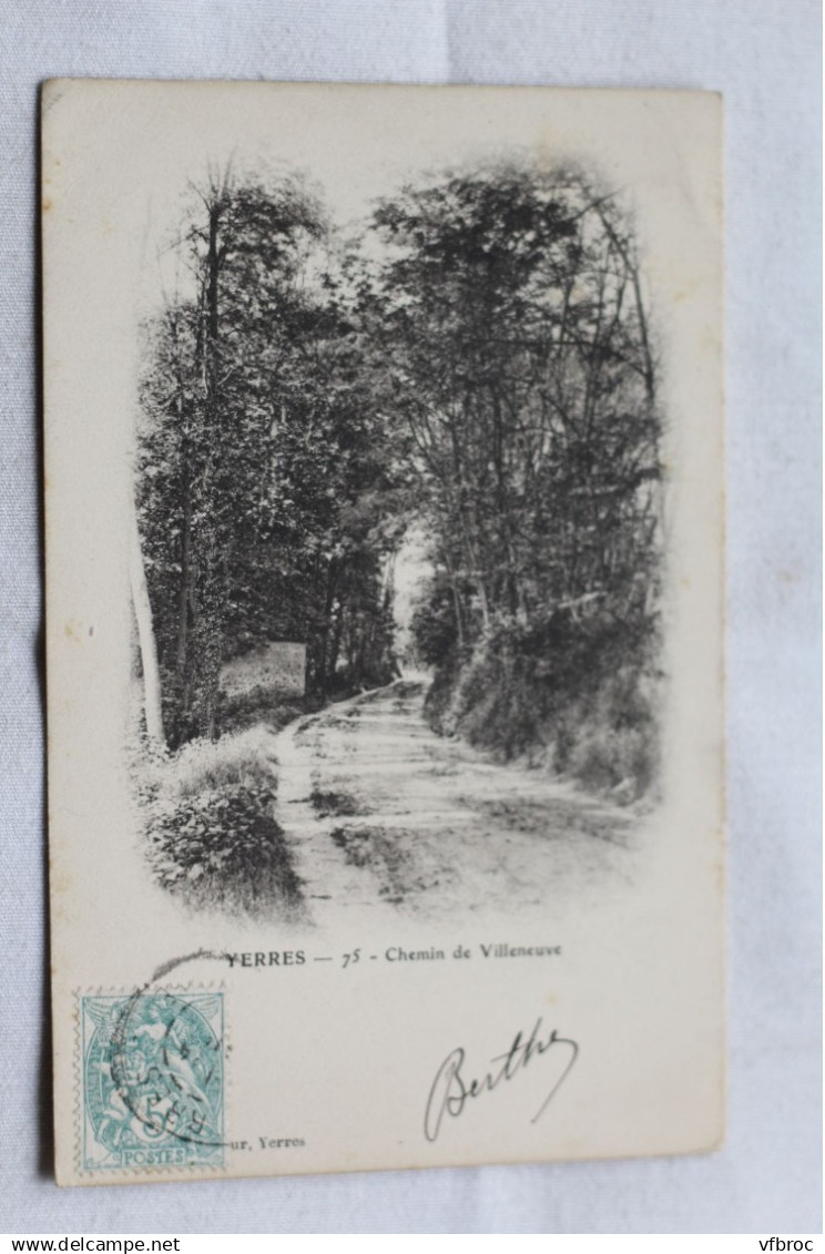 Yerres, chemin de Villeneuve, Essonne 91