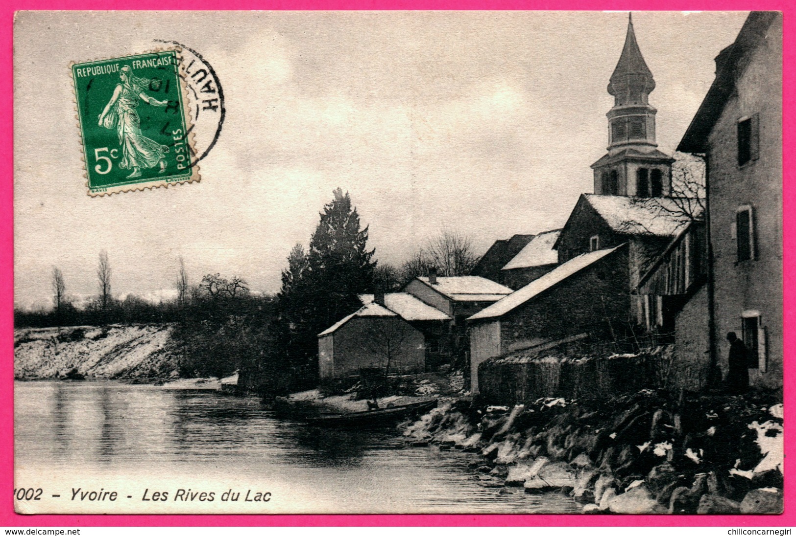 Yvoire - Les Rives du Lac - Eglise - Animée - 1910