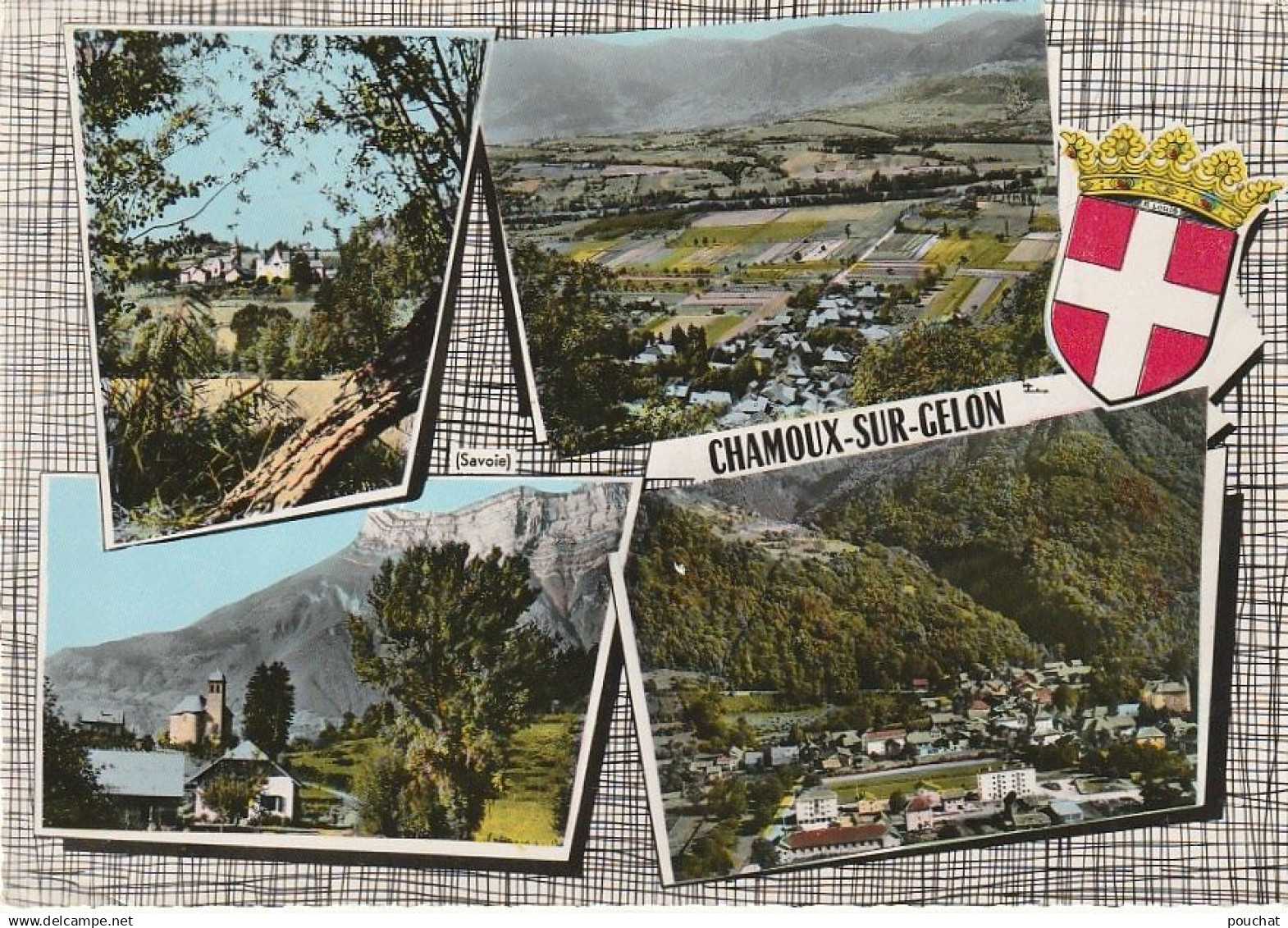 Z+ 23-(73) CHAMOUX SUR GELON - CARTE MULTIVUES COULEURS - 2 SCANS