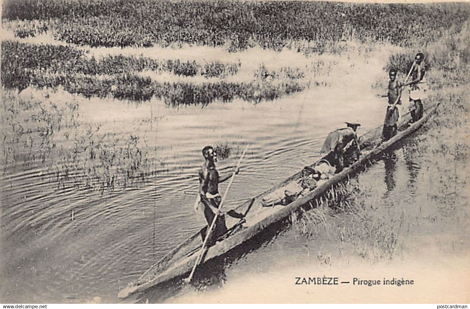 Zambia - Native boatmen - Publ. French Evangelical Missions