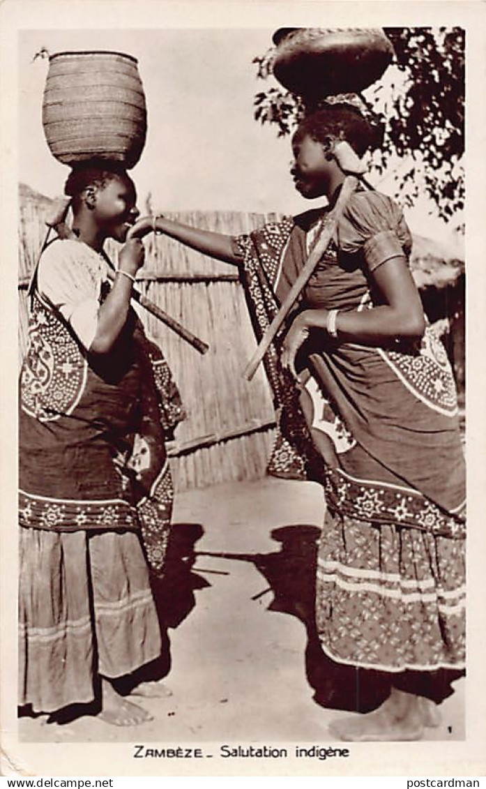 Zambia - Native greeting - Publ. Missions Evangéliques