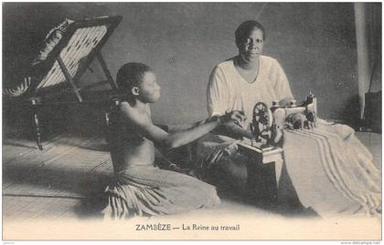 ZAMBIE   ZAMBEZE    LA REINE AU TRAVAIL