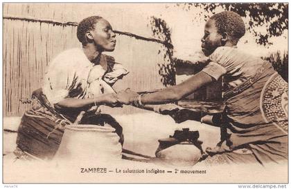 ZAMBIE - ZAMBEZE - Salutation indigène - 2e mouvement