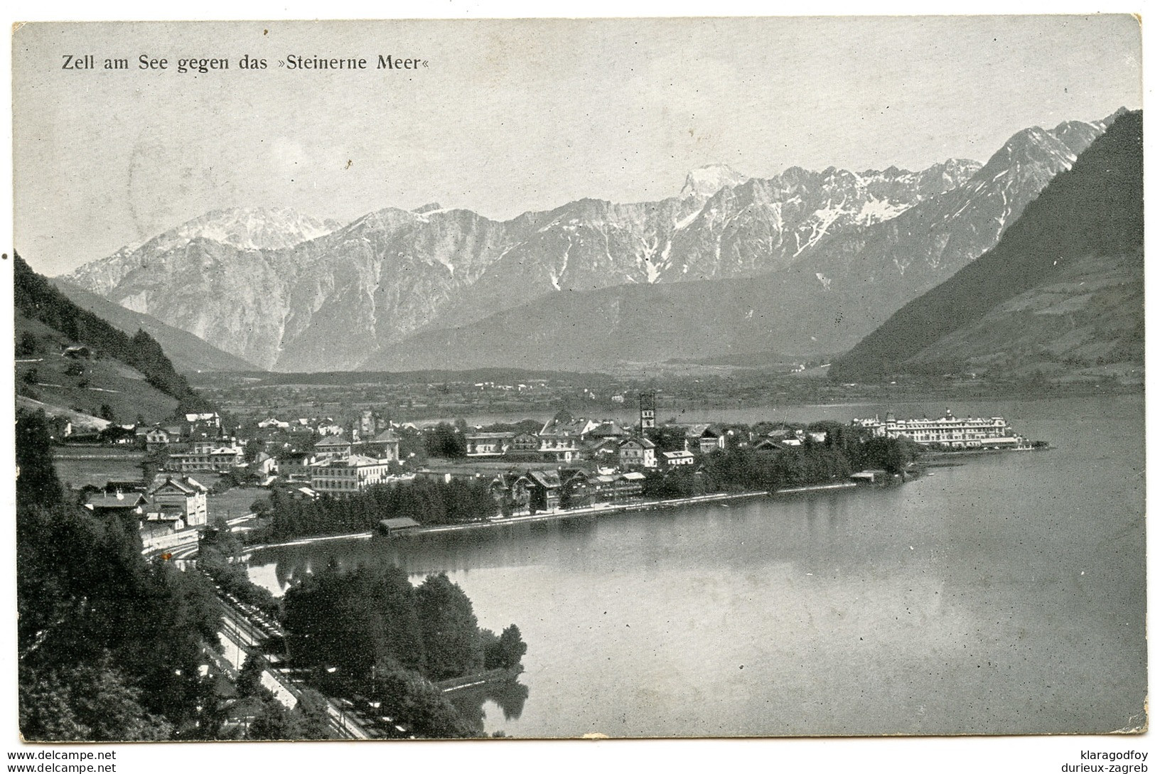 Zell am See postcard travelled 1927 b180210