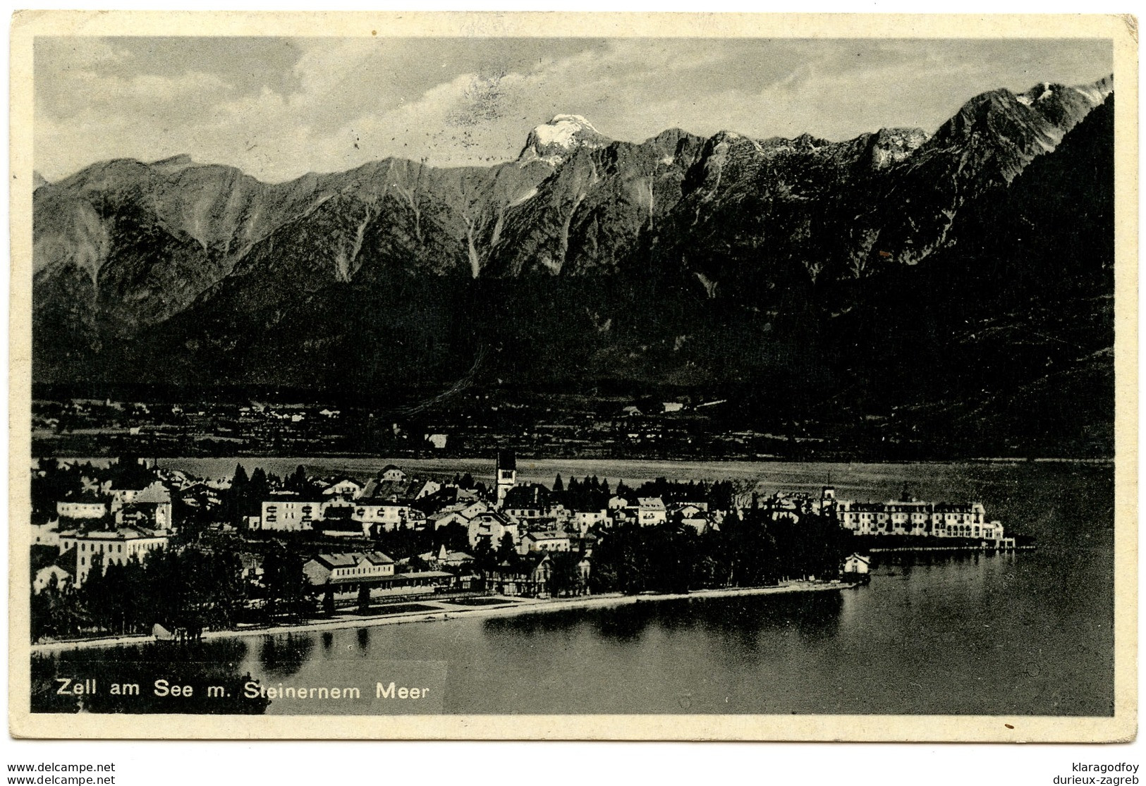 Zell am See postcard travelled 1934 b180210