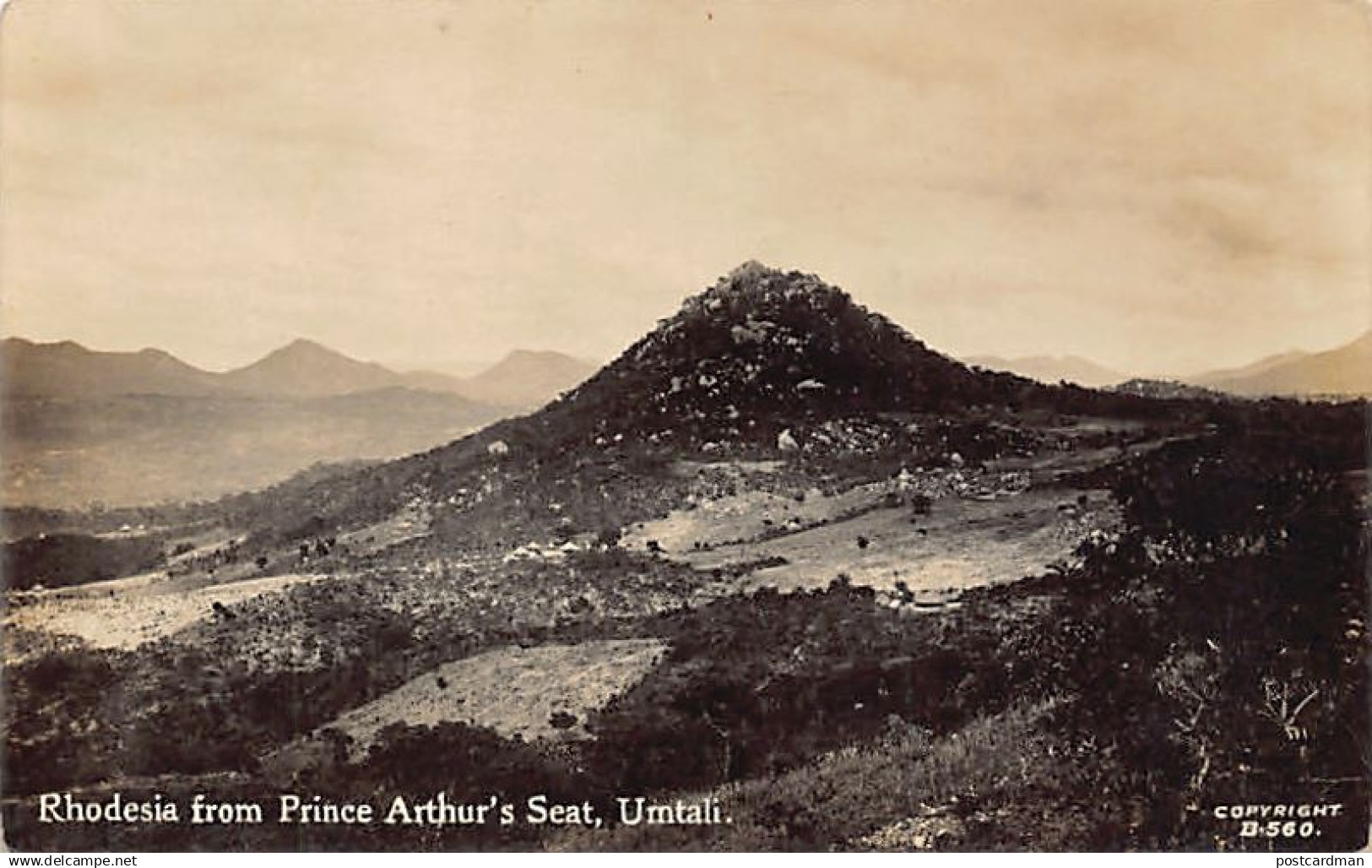 Zimbabwe - UMTALI Mutare - Rhodesia from Prince Arthur's Seat - REAL PHOTO - Publ. Sapsco B.560