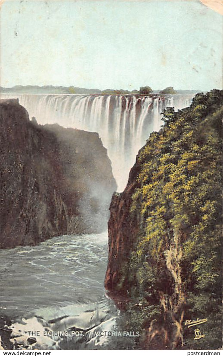 Zimbabwe - Victoria Falls - The Boiling Pot - Publ. The Rhodesia Railway