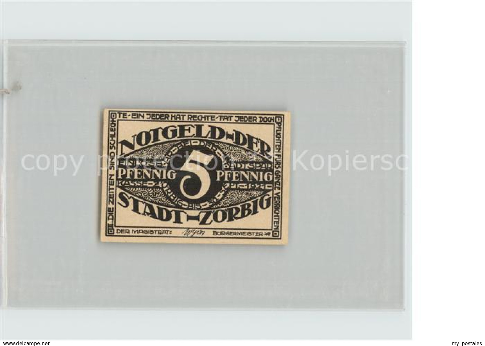 Zoerbig 5 Pfennig Notgeld