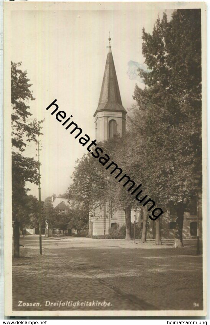 Zossen - Dreifaltigkeitskirche - Foto-AK 20er Jahre