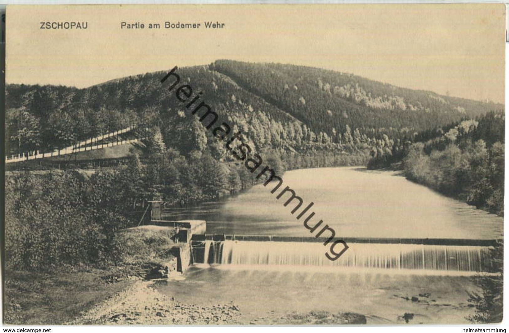 Zschopau - Partie am Bodemer Wehr - Verlag Seidel-Naumann Zschopau