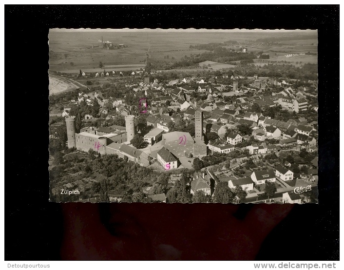 ZÜLPICH Zuelpich x4 Weiertor Burg & Luftbild der Stadt