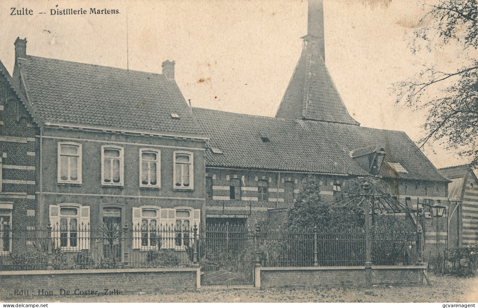 ZULTE   DISTILERIE MARTENS           2 SCANS