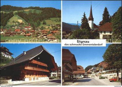 11865394 Signau Ortsblick Kirche Strassenpartie