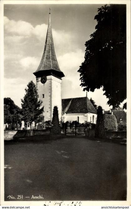 CPA Aeschi bei Spiez Kanton Bern, Kirche