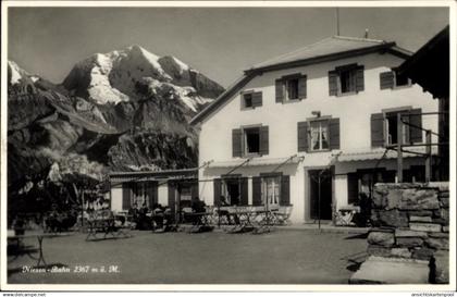 CPA Aeschi bei Spiez Kanton Bern, Niesen-Bahn, Gaststätte