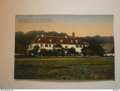 Suisse (Cerlier) Gasthaus aus der St Pertersinsel / Hotel restaurant de l'île Saint Pierre (8460)