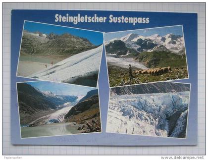 Gadmen (BE)  - Mehrbildkarte "Steingletscher Sustenpass"