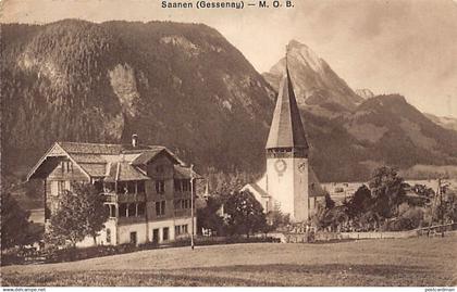 Suisse - Gessenay (BE ) Saanen - Gesamtansicht - Kirche - Ed. Louis Burgy