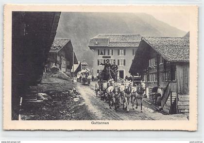 GUTTANNEN (BE) Pferdekutschen - Verlag Photoglob 4013