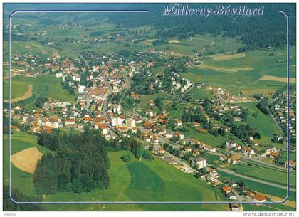 Carte Postale Suisse Malleray Bévillard  vue d'avion trés beau plan