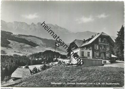 Röthenbach - Kurhaus Chuderhüsi - Besitzer P. Jakob - Foto-AK Grossformat - Verlag Globetrotter Luzern