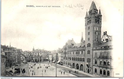 BS BASEL - Marktplatz mit rathaus