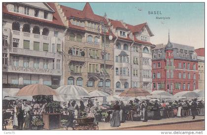 Suisse - Basel - Bâle - Markplatz - Marché