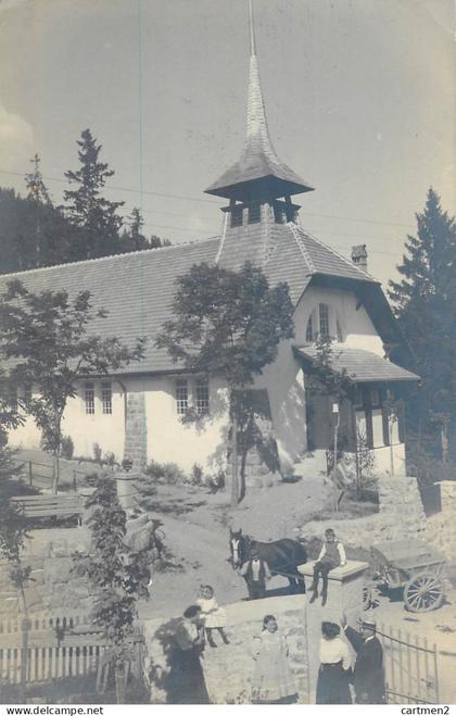 CARTE PHOTO : CHAPELLE DES CORNILLONS DE PREGNY-CHAMBESY SUISSE