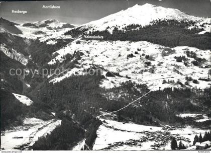 11650268 Fideris mit Parsennabfahrt Mattlishorn Heuberge Fideris