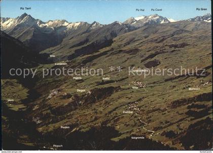 11691914 Val Lumnezia Panoramablick von der Alp Rien