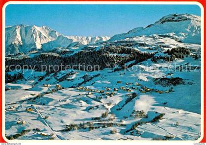 12647665 Surcuolm Skigebiet vom Piz Mundaun mit Signina Gruppe Piz Mundaun Flieg