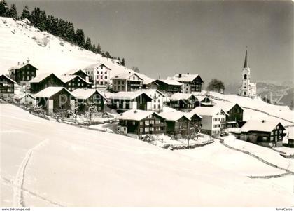 13851257 Ladir GR Winterpanorama mit Kirche