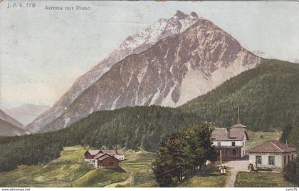 Suisse - Avrona mit Pisoc - Postmarked 1910