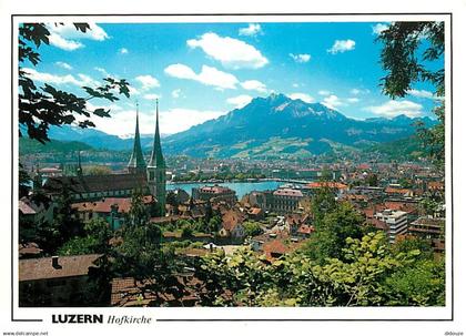 Suisse - LU Lucerne - Luzern - Luzern mit Pilatus - Vue Générale aérienne - CPM - Carte Neuve - Voir Scans Recto-Verso