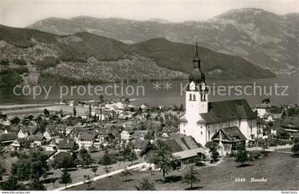 13728583 Buochs Vierwaldstaettersee Panorama mit Kirche Buochs Vierwaldstaetters