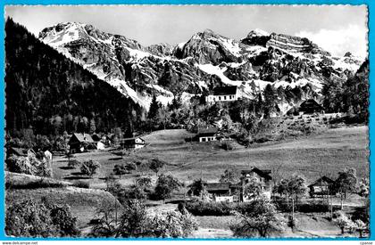 CPSM Suisse FLUËLI OW Obwald - Ranft mit Widderfeld - Nünalphorn und Hutstock