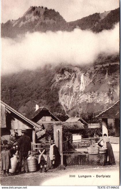 SUISSE OBWALD - LUNGERN - dorfplatz