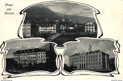 Sarnen, Jugendstil AK, 1907