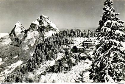 13800694 Schwyz SZ Drahtseilbahn Schwyz Stoos Bergstation