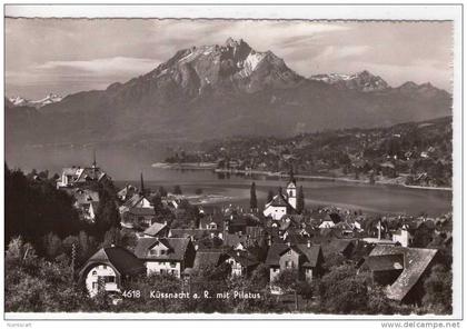 SUISSE...KUSSNACHT...CPSM...BELLE VUE DU LAC DES QUATRE-CANTONS ET DE LA VILLE