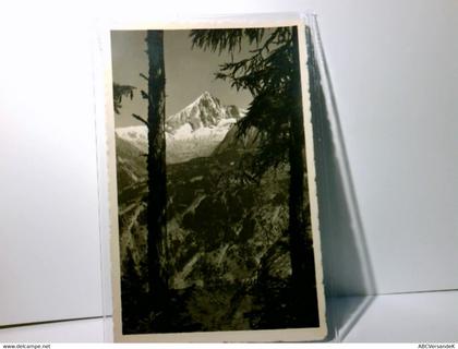 Bitschhorn von der Strasse nach Bürchen u. Unterbach. Schweiz. Alte Ansichtskarte / Postkarte s/w ungel. um 19