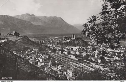 Suisse - Bellinzone Bellinzona - Panorama ville - Gare Chemin de Fer