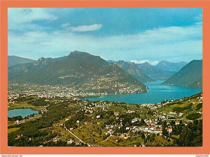 a208 / 553 Lago di LUGANO - Collina d' Oro e laghetto di Muzzano