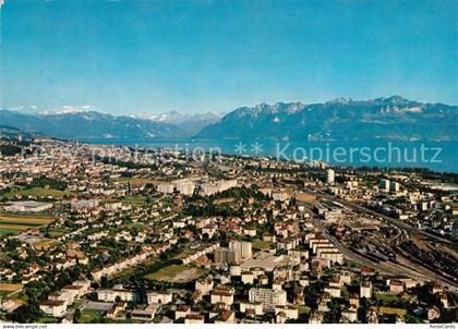 13090210 Renens Vue Aerienne Lac Leman